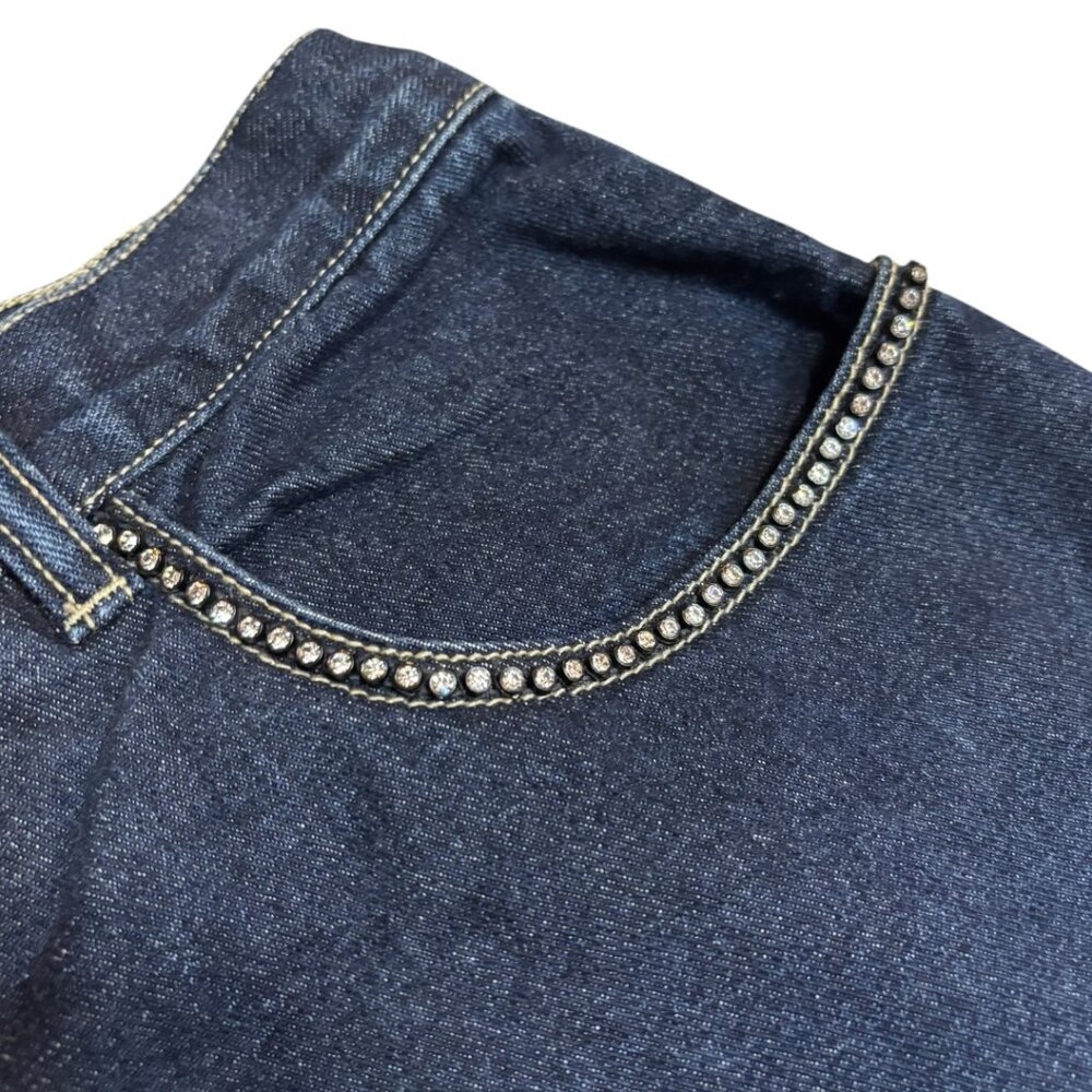 Retro Gloria Vanderbilt Rhinestone Pocket Tapered Mom Jeans - Picture 5 of 11